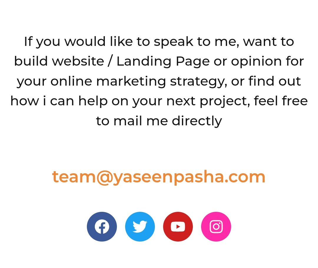 Contact Yaseen pasha team@yaseenpasha.com